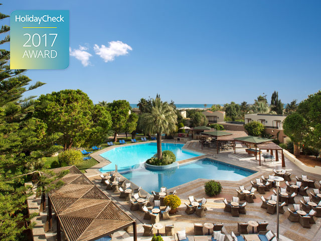 Cretan Malia Park Hotel Ranks 1st on Crete Island, Gets HolidayCheck Award 2017